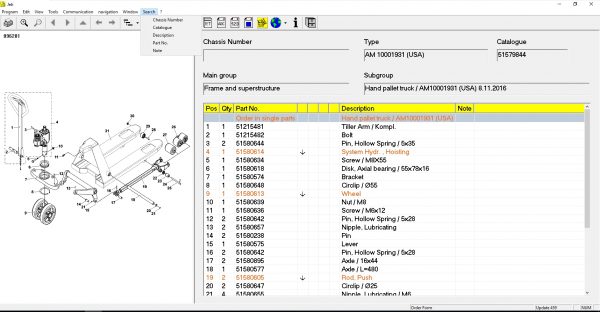 JUNGHEINRICH JETI ForkLift ET v4.36 Updated 459 11.2021 Spare Parts Catalog Full Instruction DVD 4
