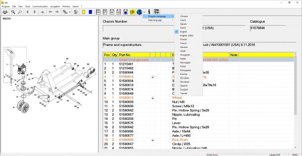 JUNGHEINRICH JETI ForkLift ET v4.36 Updated 459 11.2021 Spare Parts Catalog Full Instruction DVD 5