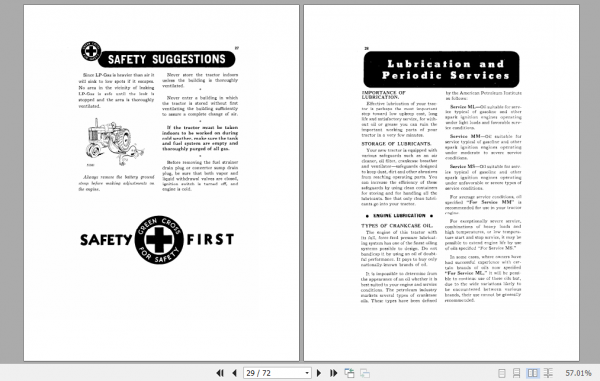 John Deere 620 Series Orchard Tractor Gasoline All fuel and LP Gas Operators Manual OMR2073 2