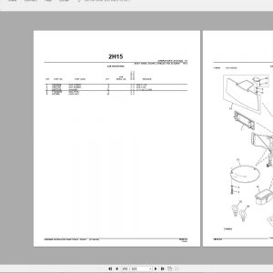 John Deere Articulated Dump Truck 250D 300D Parts Manual T189850A 3