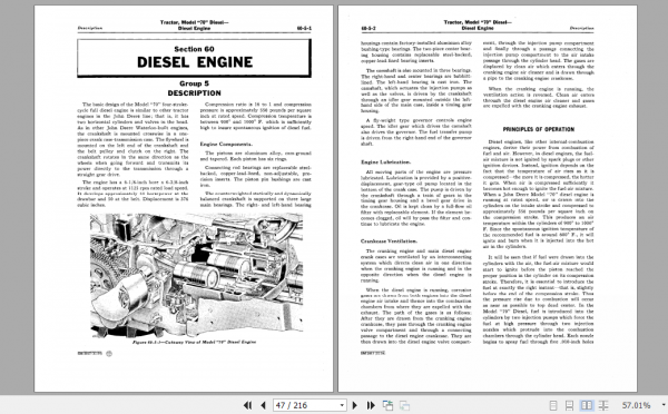 John Deere Diesel Tractor 70 Service Manual SM2017 2