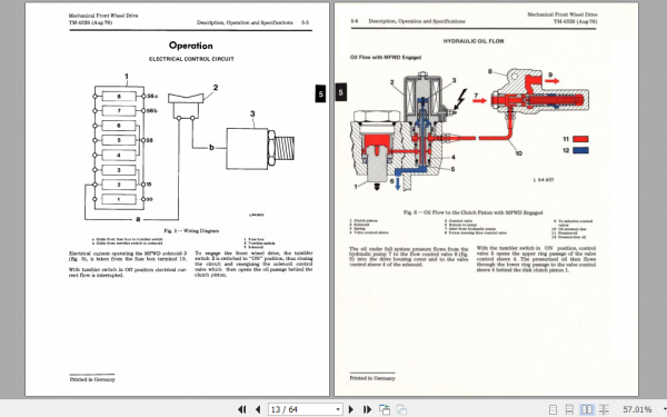 John Deere Front Wheel Drive for Tractor 1030 1130 1630 1830 2030 Technical Manual TM4326 2