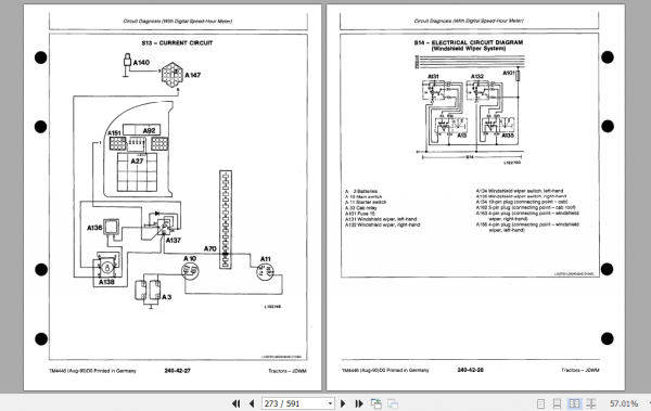 John Deere Tractors 1350 1550 1750 1850 1950 2250 2450 2650 2850 3050 3350 3650 Diagnostic Manual TM4446 2