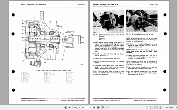 John Deere Tractors 1640 1840 2040 2040S Technical Service Manual TM4363 2