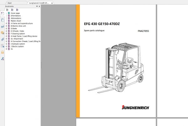 Jungheinrich Forklift 3.24 GB PDF Spare Parts Patalog EN DVD 10