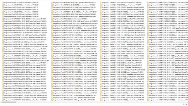 Jungheinrich Forklift 3.24 GB PDF Spare Parts Patalog EN DVD 2