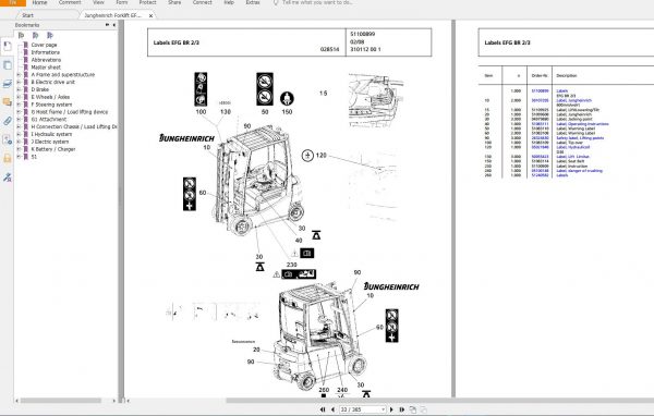 Jungheinrich Forklift 3.24 GB PDF Spare Parts Patalog EN DVD 6