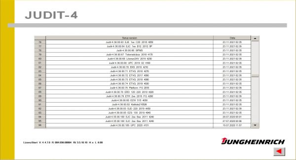 Jungheinrich JETI Judit ForkLift v4.36 004 11.2021 Full Diagnostic Software 5