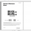 Komatsu Bulldozer D51EX 22 D51PX 22 Operation Maintenance Manual CEAM018702 2008