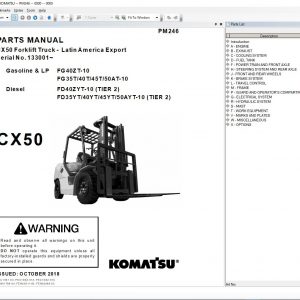 Komatsu CSS EPC Forklift 11.2021 Spare Parts Catalog 0
