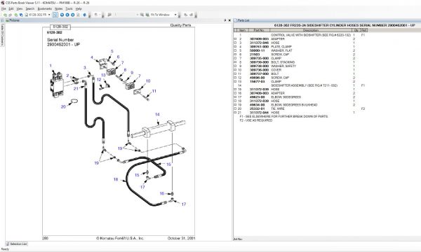 Komatsu CSS EPC Forklift 11.2021 Spare Parts Catalog 8