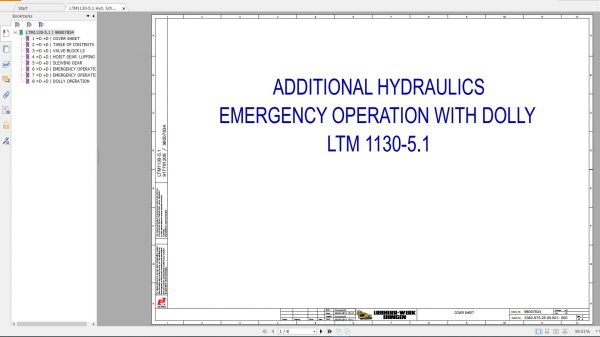 Liebher Mobile Crane LTM 1130 51 Service Part Manual 5
