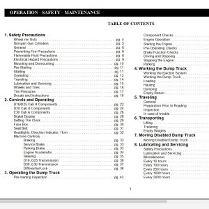 Link Belt Articulated Truck D16 Schematics Operation Service Manual 1
