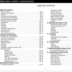 Link Belt Articulated Truck E30 Schematics Operation Service Manual 1