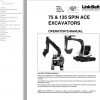 Link Belt Excavator 135 SPIN ACE MSR Schematics Operators Service Manual 1