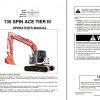 Link Belt Excavator 135 SPIN ACE MSR Tier 3 Schematics Operation Service Manual 1 1