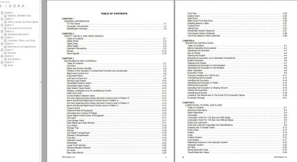 Link Belt Excavator 135 SPIN ACE MSR Tier 3 Schematics Operation Service Manual 2 1