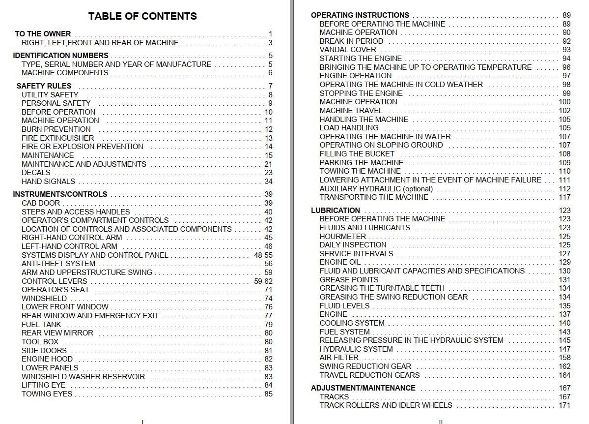 Link Belt Excavator 210 LX LF Schematics Operators Service Manual 1