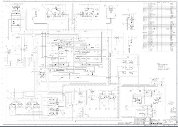 Link Belt Excavator 210 LX TL FC Electrical Schematic Hydraulic Schematic 1