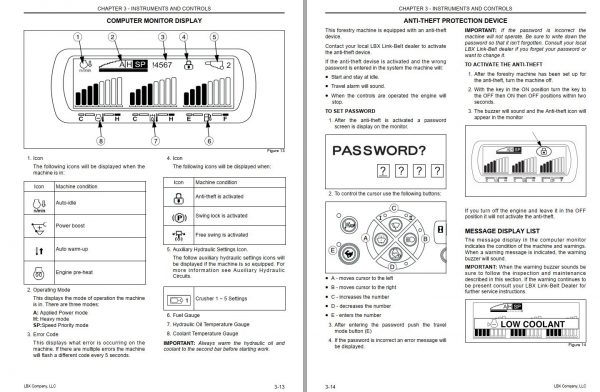 Link Belt Excavator 210 X2 Forestery Operation Manual 3