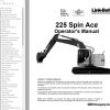 Link Belt Excavator 225 SPIN ACE MSR Schematics Operation Service Manual 3