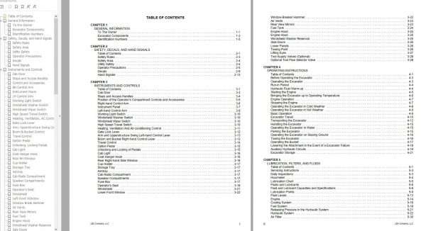 Link Belt Excavator 225 SPIN ACE MSR Schematics Operation Service Manual 4