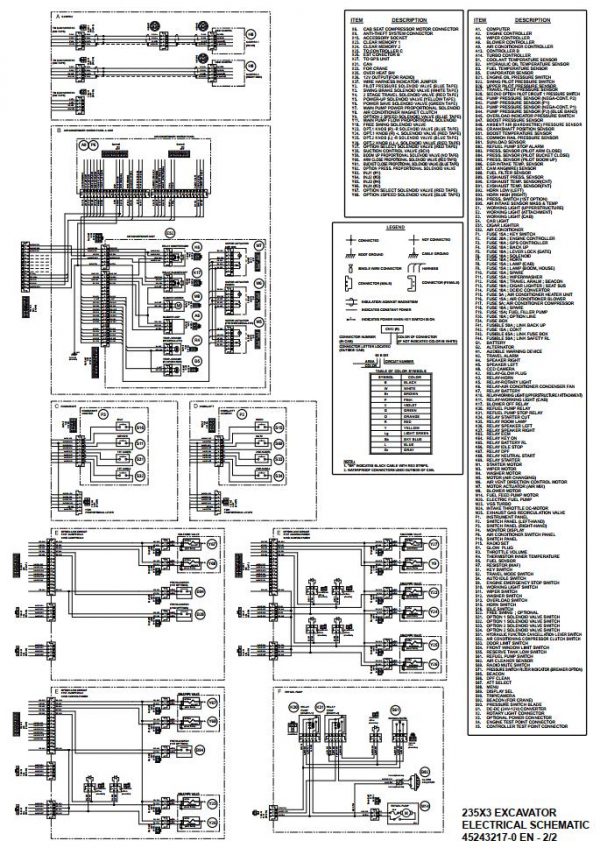 Link Belt Excavator 235X3 SPIN ACE Schematics Operators Service Manual 3