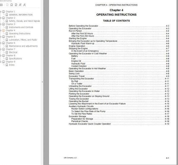 Link Belt Excavator 240 X2 LF Schematics Operation Shop Service Manual 1