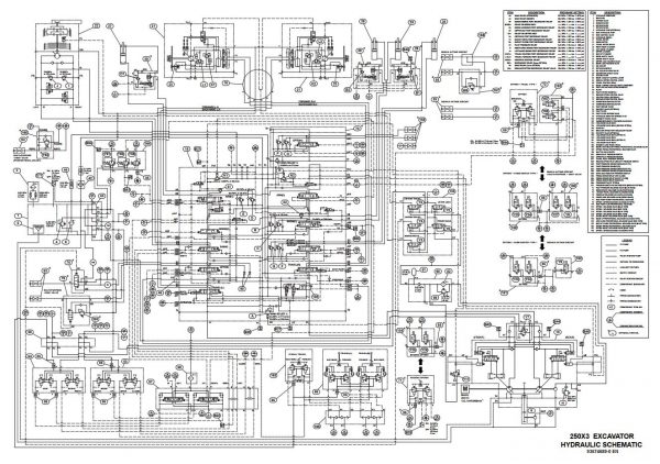 Link Belt Excavator 250 X3 Schematics Operators Service Manual 2