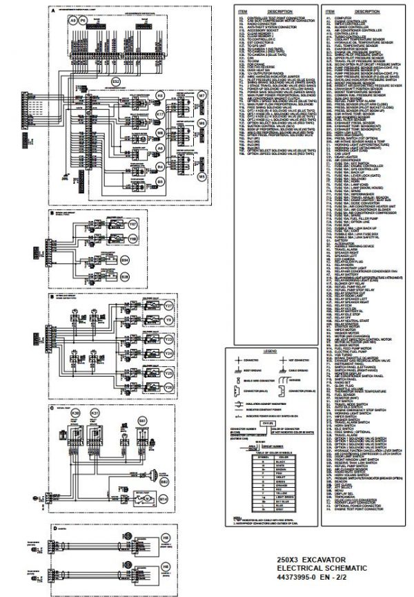 Link Belt Excavator 250 X3 Schematics Operators Service Manual 3