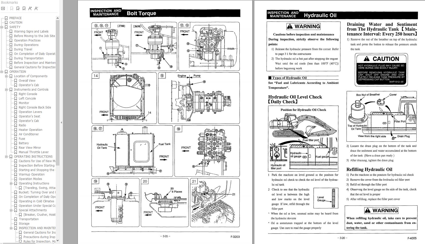 Link Belt Excavator 2700 Q1 Quantum Schematics Operation Service Manual 1