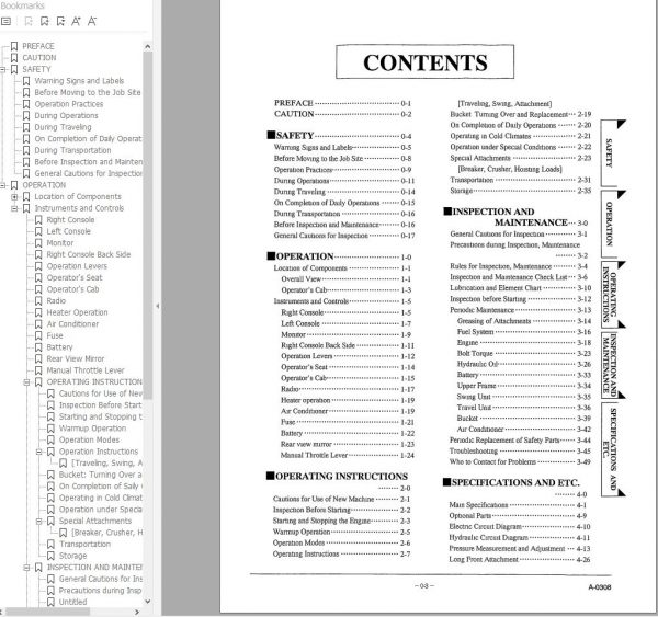 Link Belt Excavator 2800 Q1 TL Quantum Operation Shop Manual 1