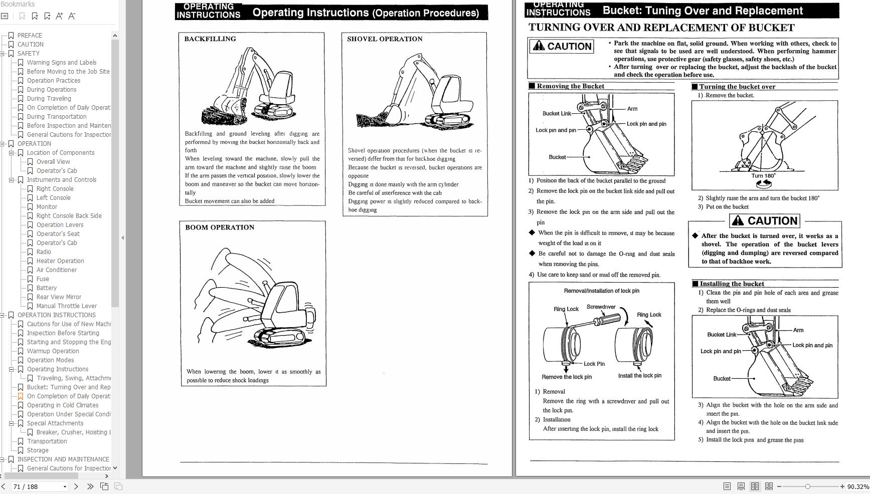 Link Belt Excavator 2800 Q2 LF Quantum Operation Shop Manual 1