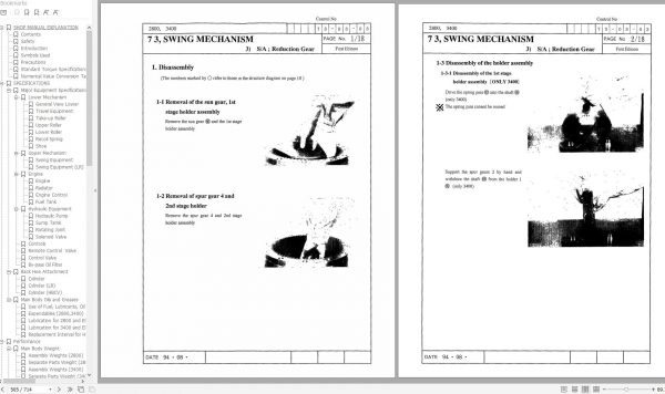 Link Belt Excavator 2800 Q2 LF Quantum Operation Shop Manual 2