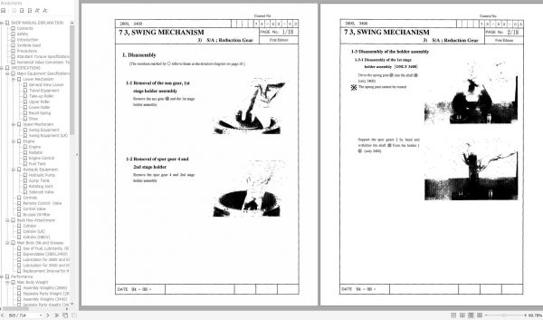 Link Belt Excavator 2800 Q2 Quantum Operation Shop Manual 2