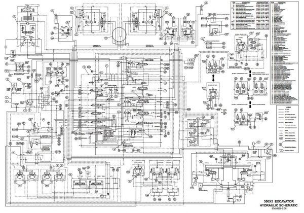 Link Belt Excavator 300 X3 EX Schematics Operators Service Manual 2
