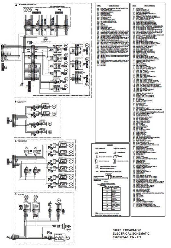 Link Belt Excavator 300 X3 EX Schematics Operators Service Manual 4