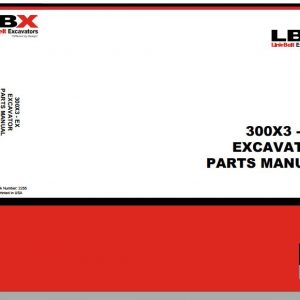 Link Belt Excavator 300 X3 EX Schematics Operators Service Manual 6