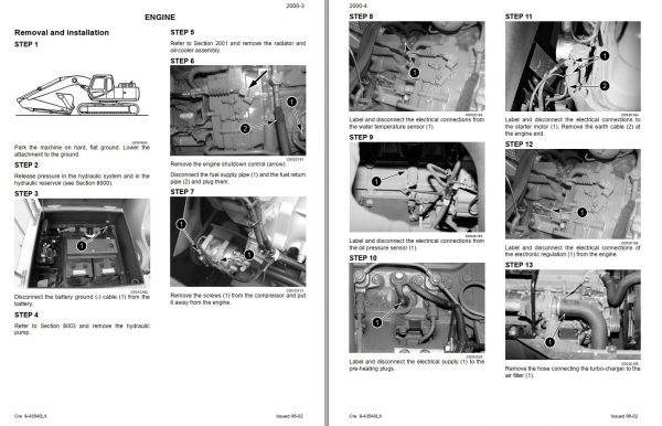 Link Belt Excavator 330 LX EX Schematics Operators Parts Service Manual 4