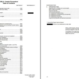 Link Belt Excavator 330 LX EX Tier 3 Schematics Operators Parts Service Manual 1