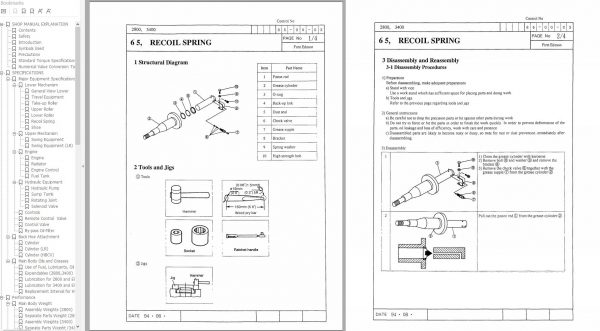 Link Belt Excavator 3400 Q2 DL Quantum Operation Shop Manual 2