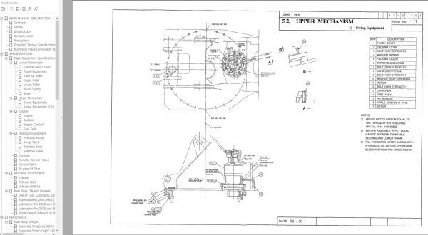 Link Belt Excavator 3400 Q2 TL Quantum Operation Shop Manual 1