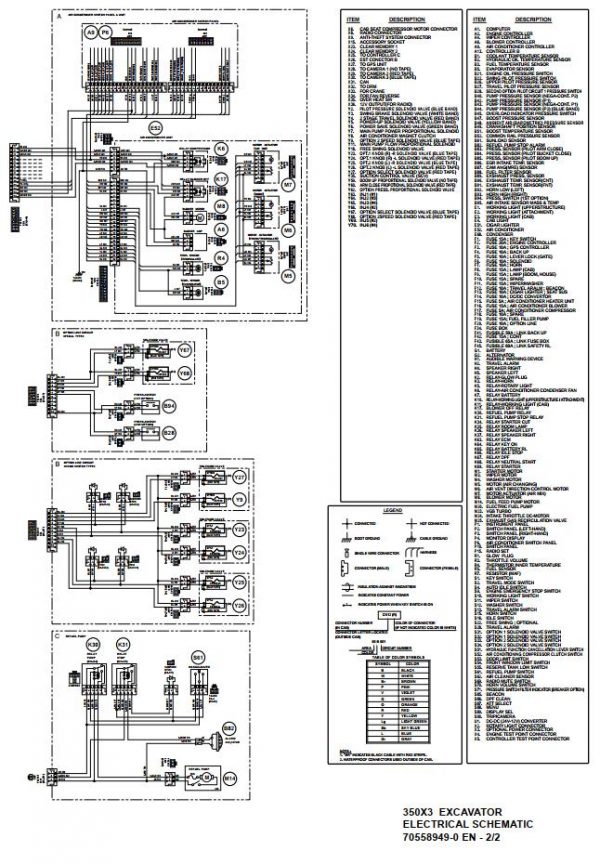 Link Belt Excavator 350 X3 Schematics Operators Service Manual 3