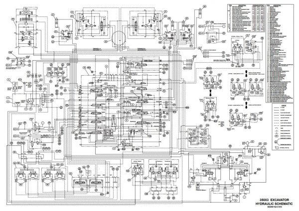 Link Belt Excavator 350 X3 Schematics Operators Service Manual 5