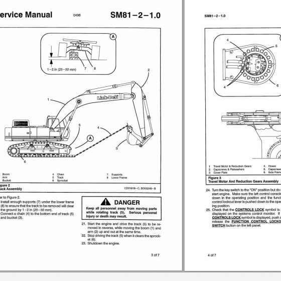 LinkBelt Excavator 4300 QEX Quantum Schematics, Operation & Shop Manual