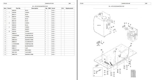 Link Belt Excavator 470 X3 Parts Manual 2