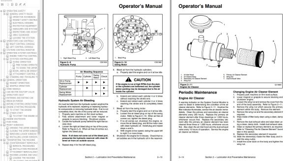 Link Belt Excavator 6000 QSL Operation Manual 1