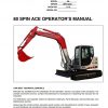 Link Belt Excavator 80 SPIN ACE SB Schematics Operation Shop Manual 2 1