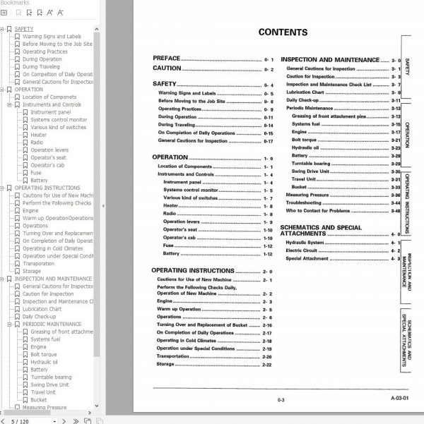 Link Belt Excavator LS 1600CII EX Schematics Operation Service Manual 3