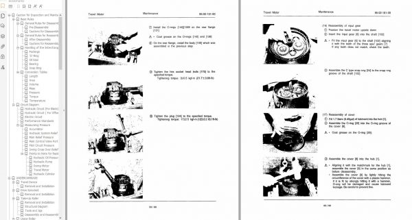 Link Belt Excavator LS 1600CII EX Schematics Operation Service Manual 4